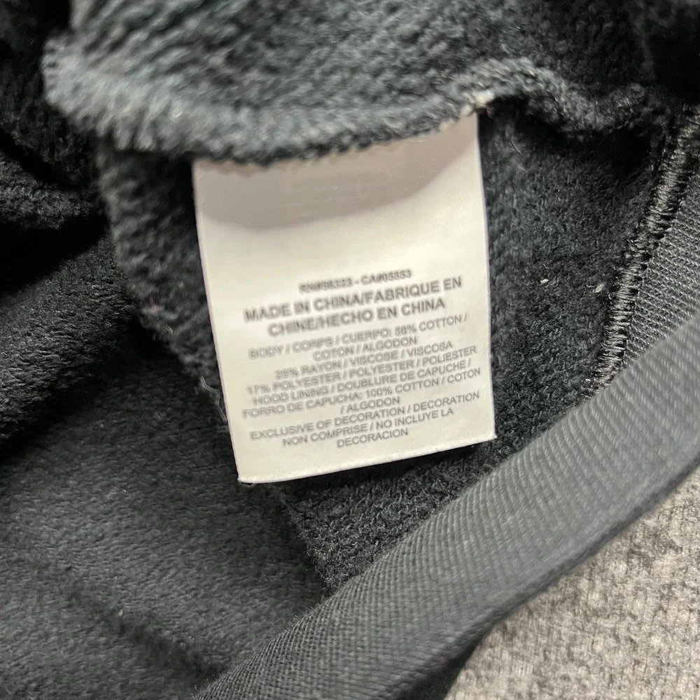 Nike Hoodie Womens 2X Black Gold Silver Graphic Logo Pullover CI1775-010 - Picture 11 of 16